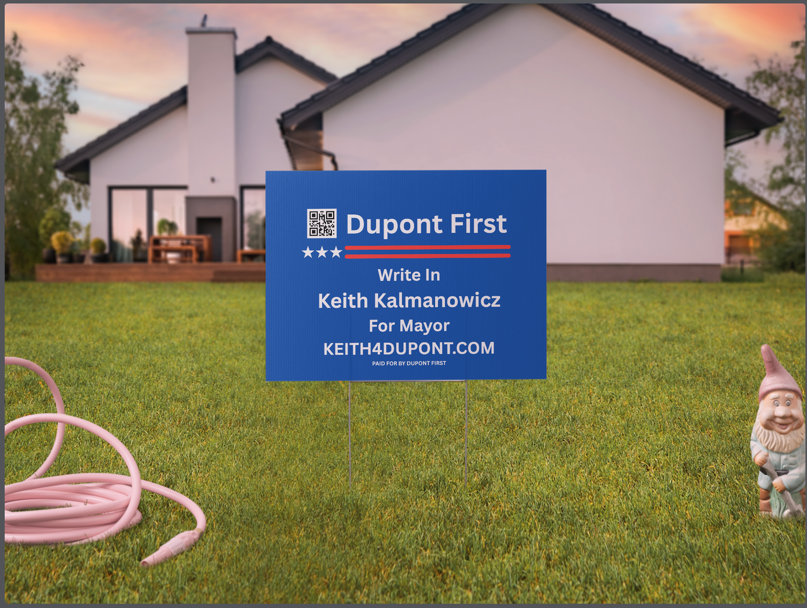 Dupont First – Write In Keith Kalmanowicz Yard Sign